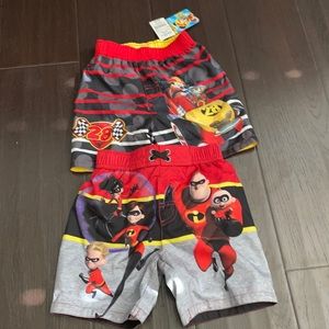 Assorted Disney swim trunks